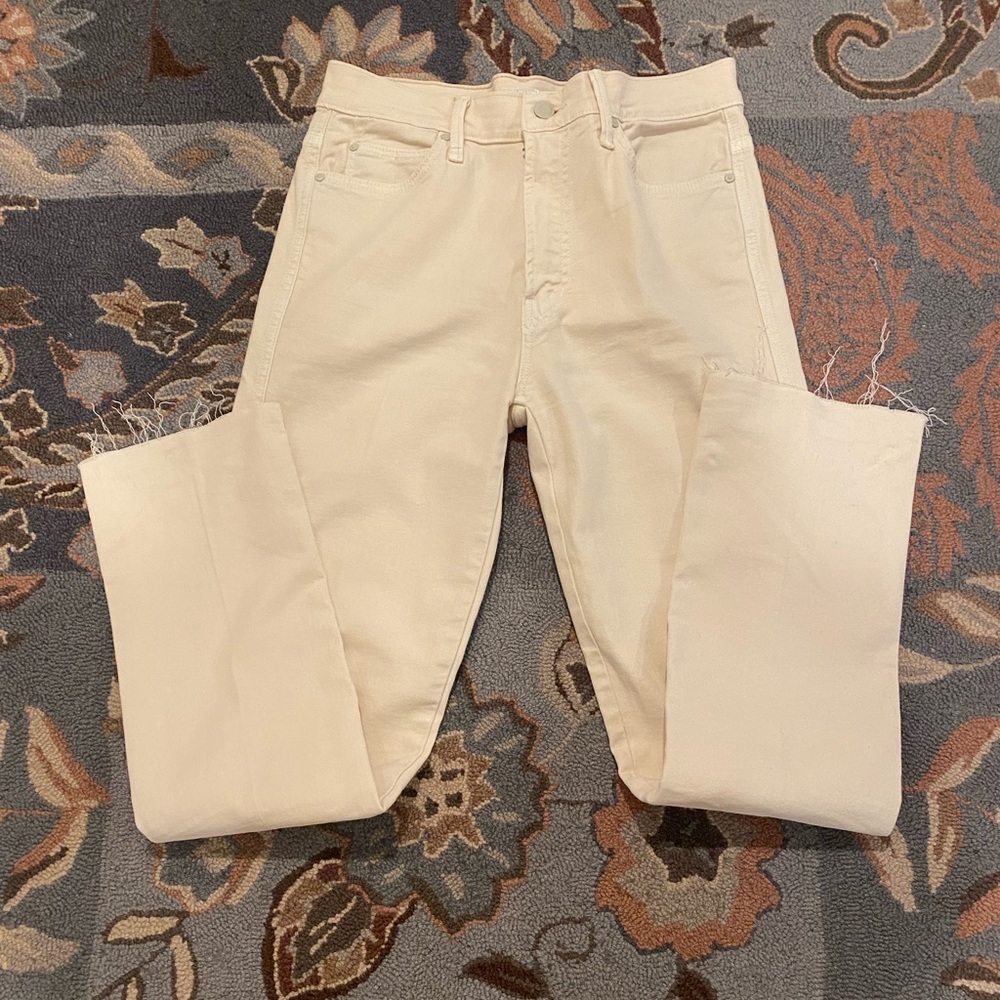MOTHER denim.  Ivory size 27